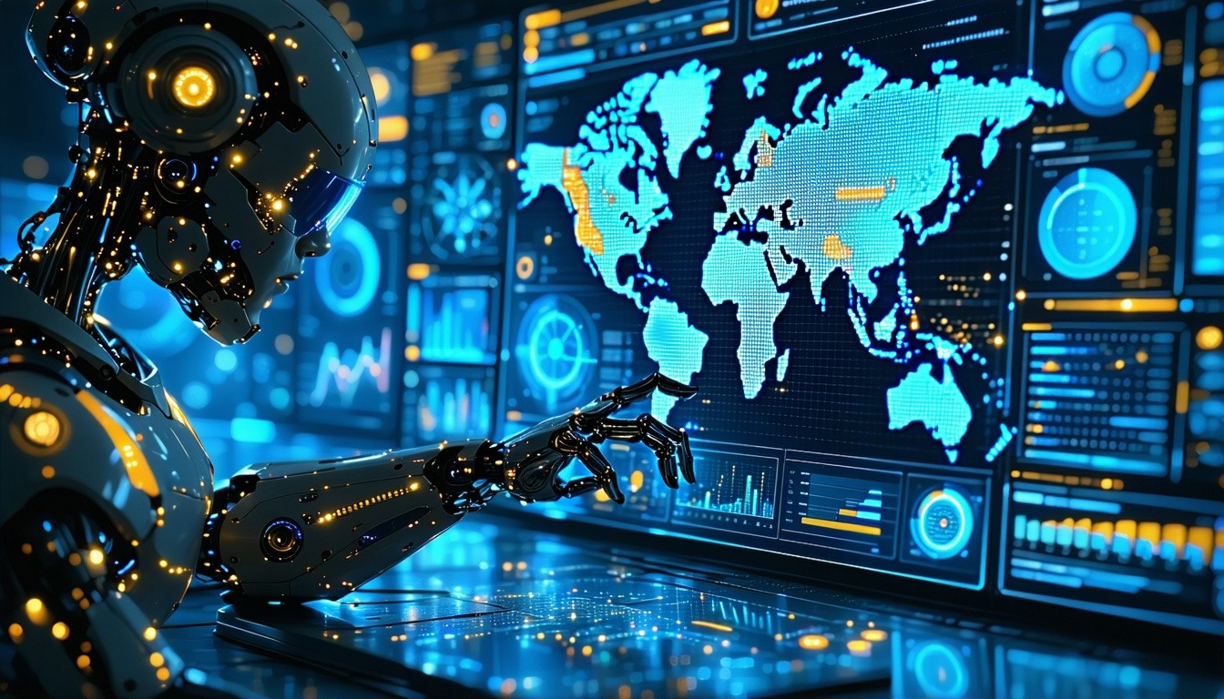Visual of AI analyzing marketing data